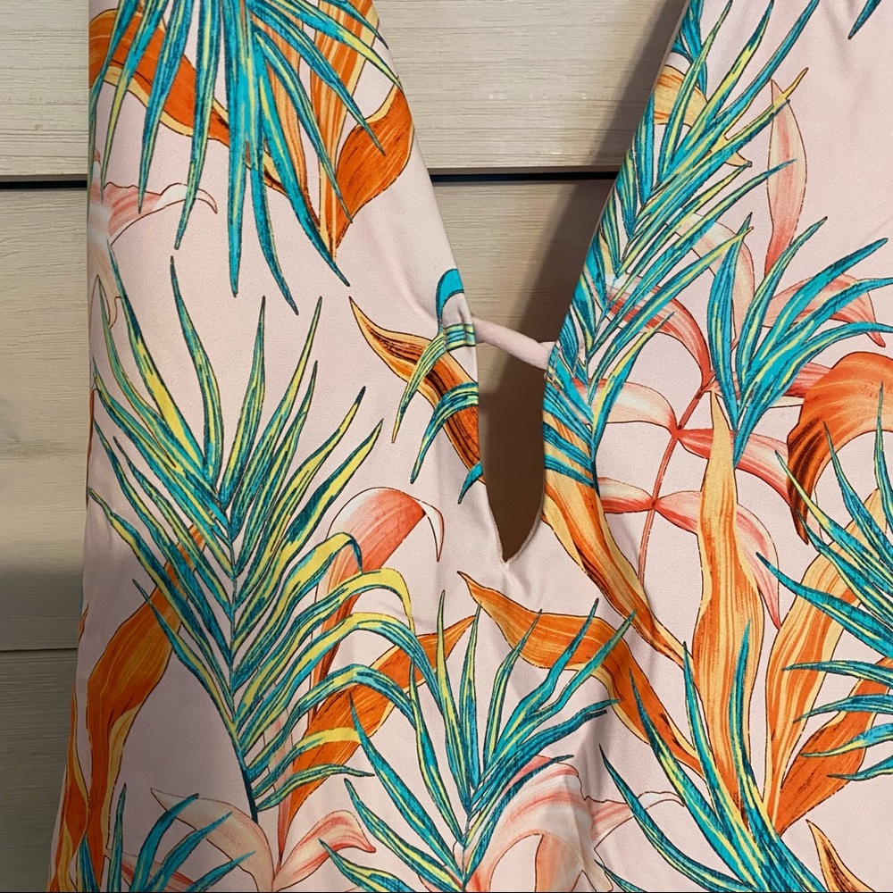 GIANNI BINI floral one piece halter swimsuit - Picture 2 of 5